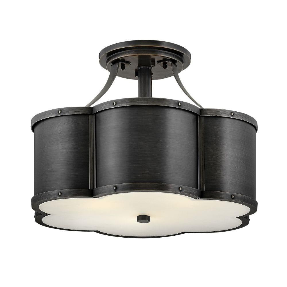 Northwood Laurels 3 Light Semi Flush Mount by Bailey Street Home - 81-BEL-4442162