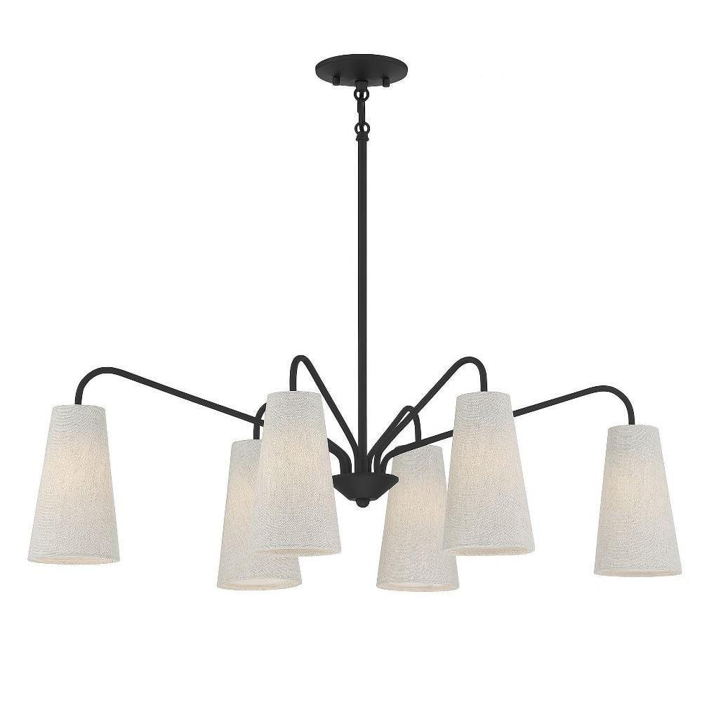 Edgewood 6 Light Small Linear Chandelier by Savoy House - 1-1785-6