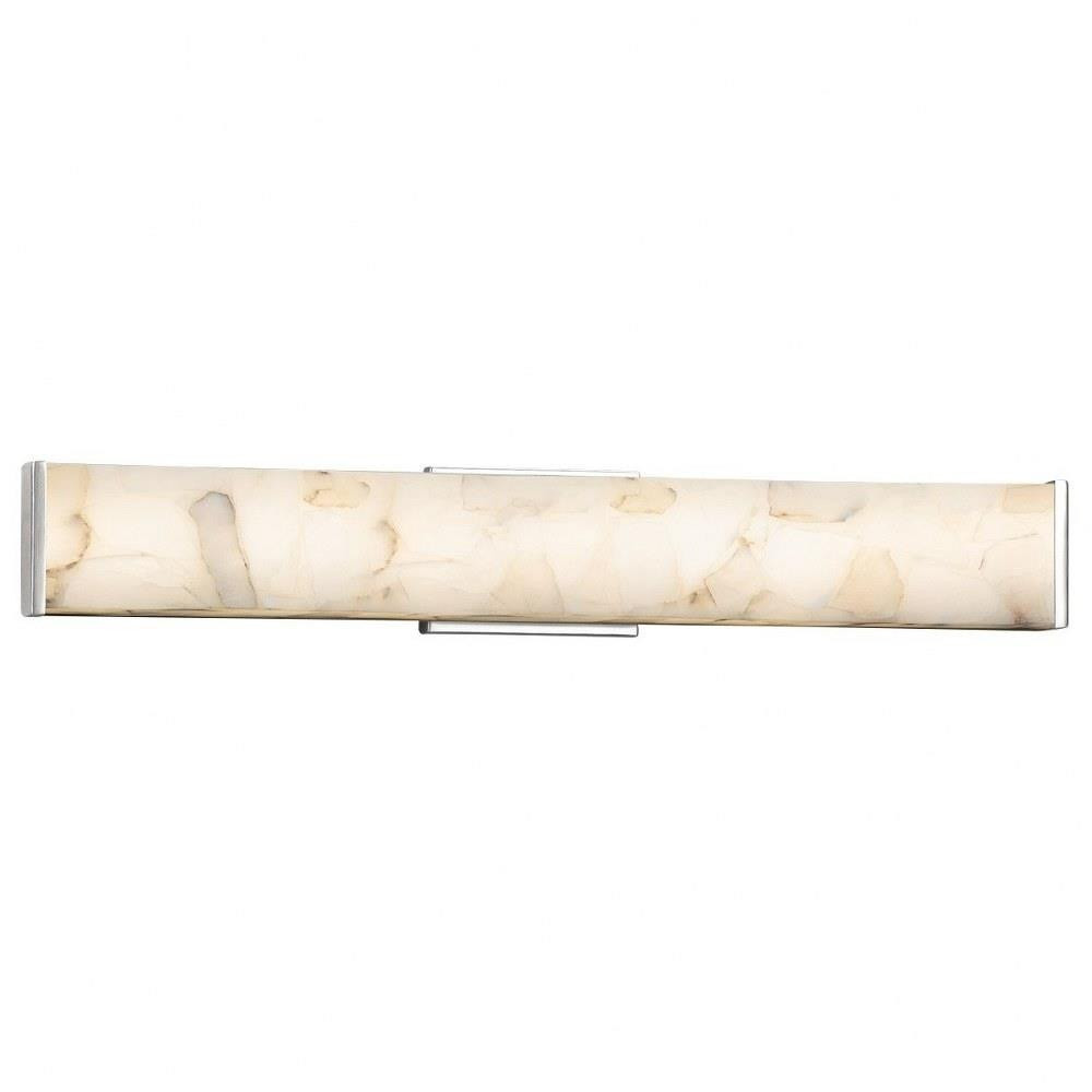 Alabaster Rocks Latitude Vanity Light 28.5 Inch Wide by Justice Design - ALR-8605