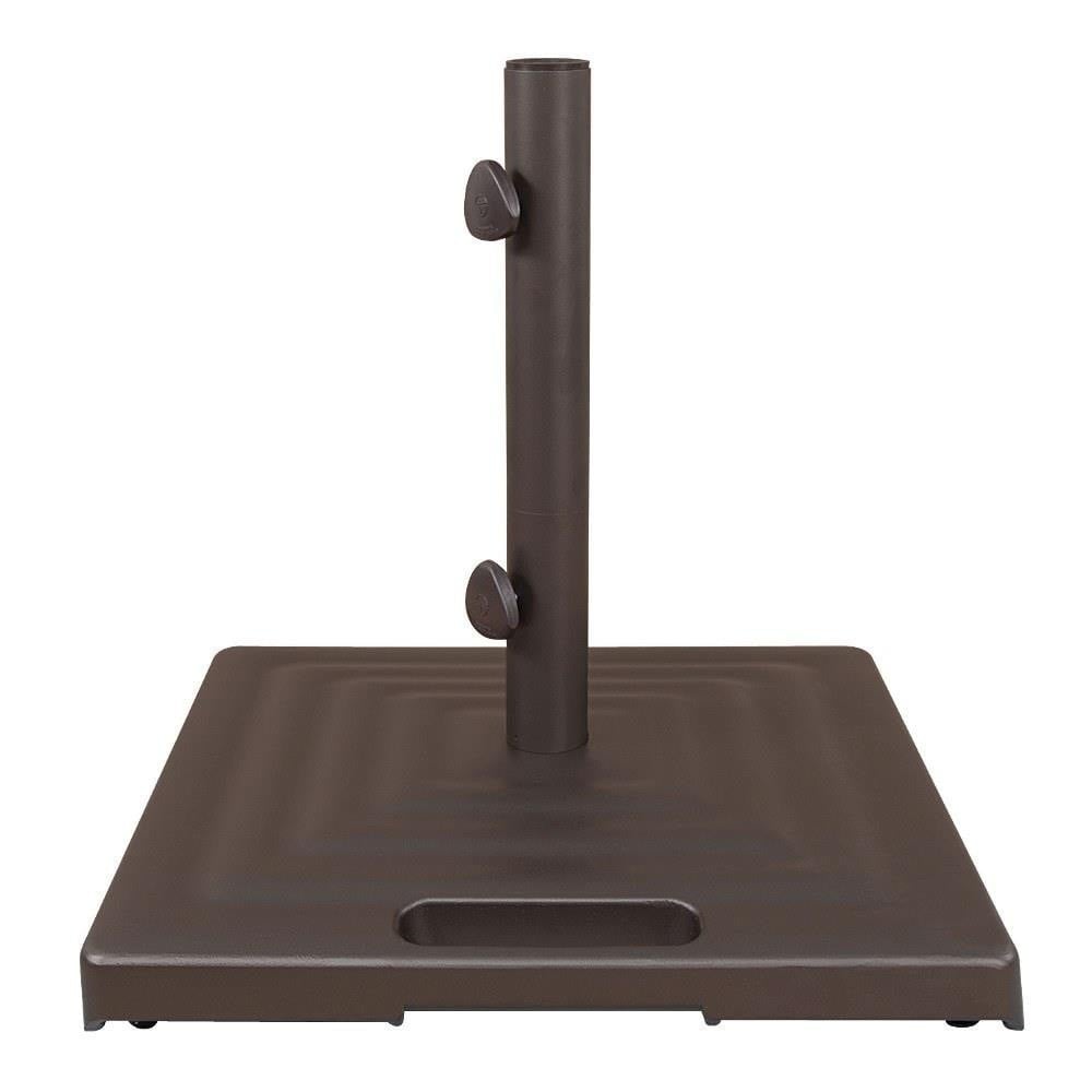 Libra 19.68 Inch 100 lbs Aluminum Square Base with Wheels by Shademaker - BKMSQ1003