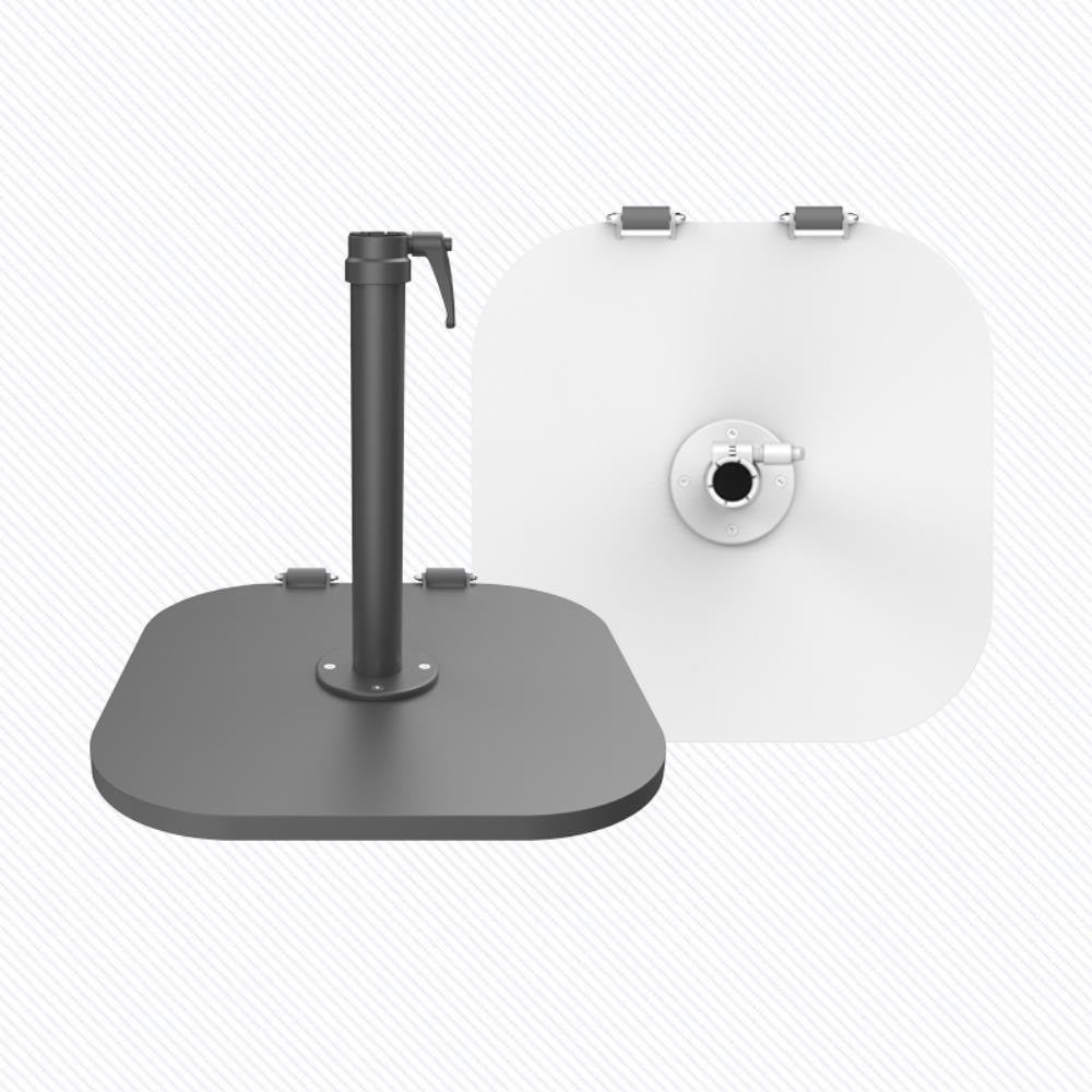 Aspen 120 LBS Steel Base With Wheels by Shademaker - BSA120SQ