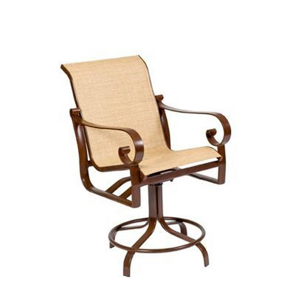 Belden 42.5 Inch Sling Swivel Counter Stool by Woodard - 62H469