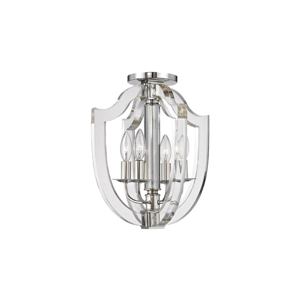 Dove Meadow 4 Light 12.5 Inch Wide Semi Flush Mount by Bailey Street Home - 116-BEL-2121120
