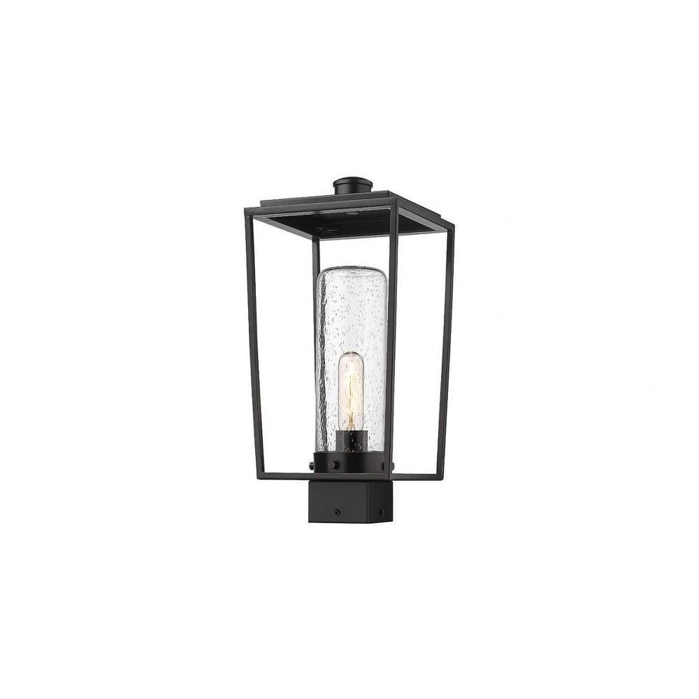 Sheridan 1 Light Outdoor Post Mounted Fixture 17.25 x 8 by Z-Lite - 594PHMS-BK