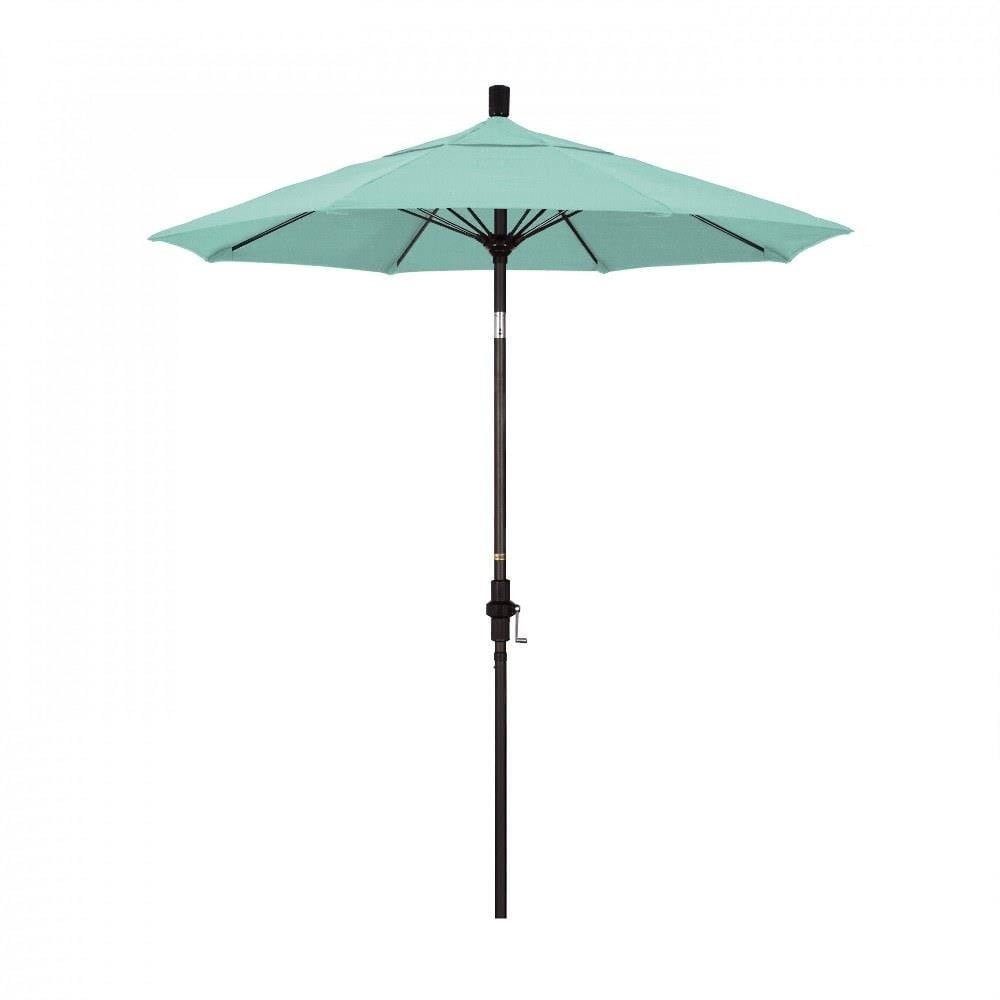 7.5 Foot Fiberglass Crank Lift Round Market Umbrella by CA Umbrella - GSCUF758