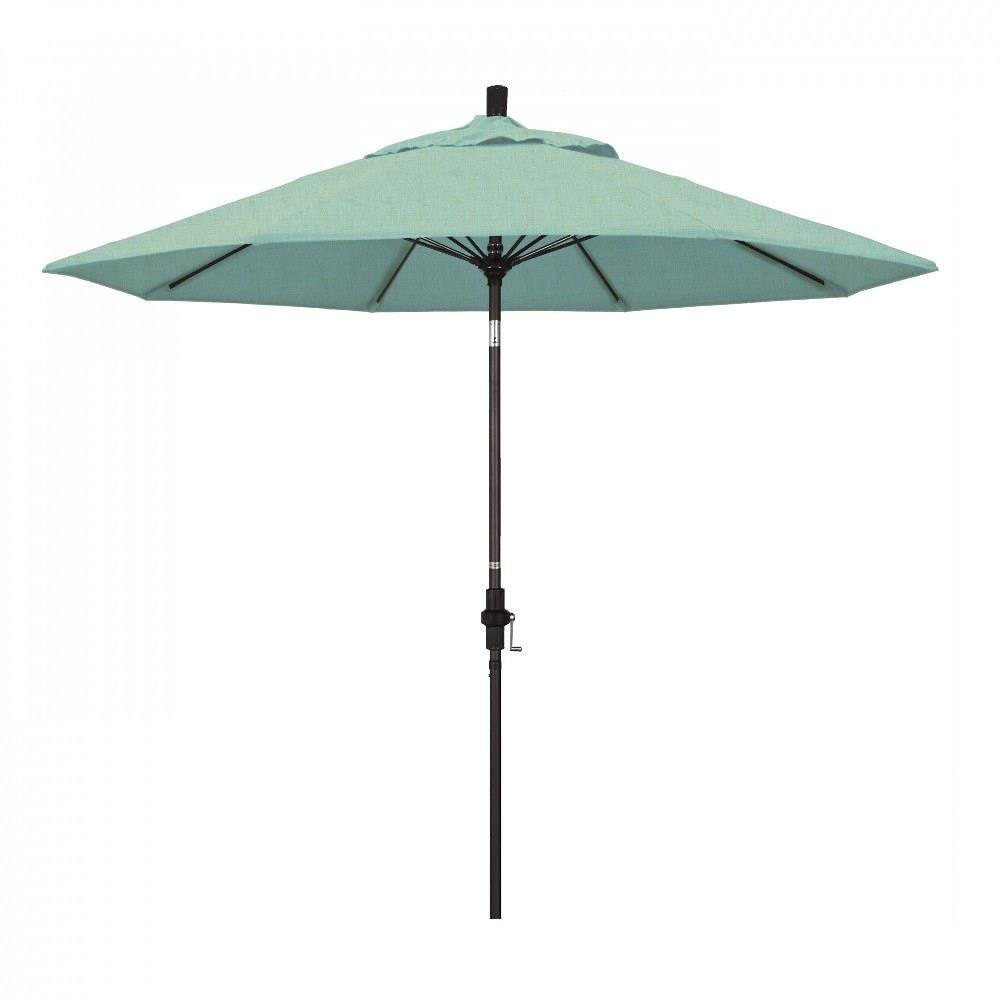9 Foot Collar Tilt Crank Lift Round Market Umbrella by CA Umbrella - GSCUF908-O