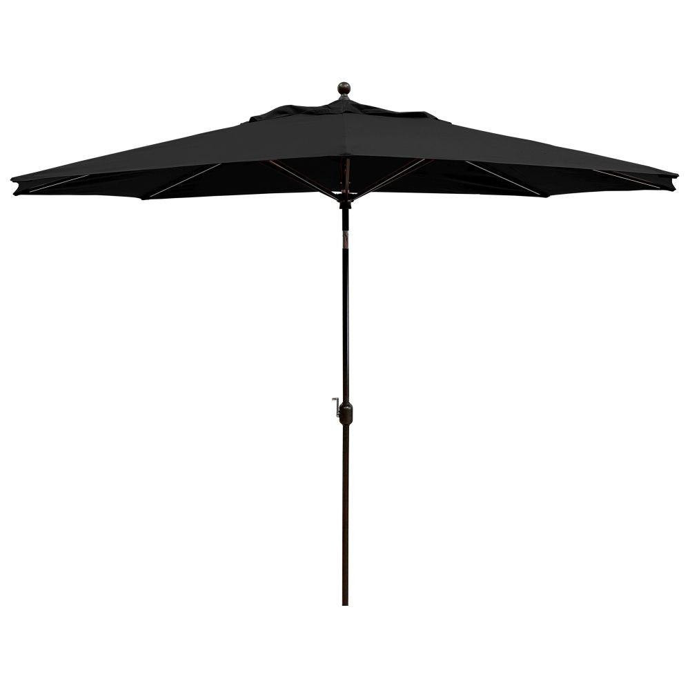 8 x 11 Foot Aluminum Crank Lift Oval Market Umbrella by Galtech - 779