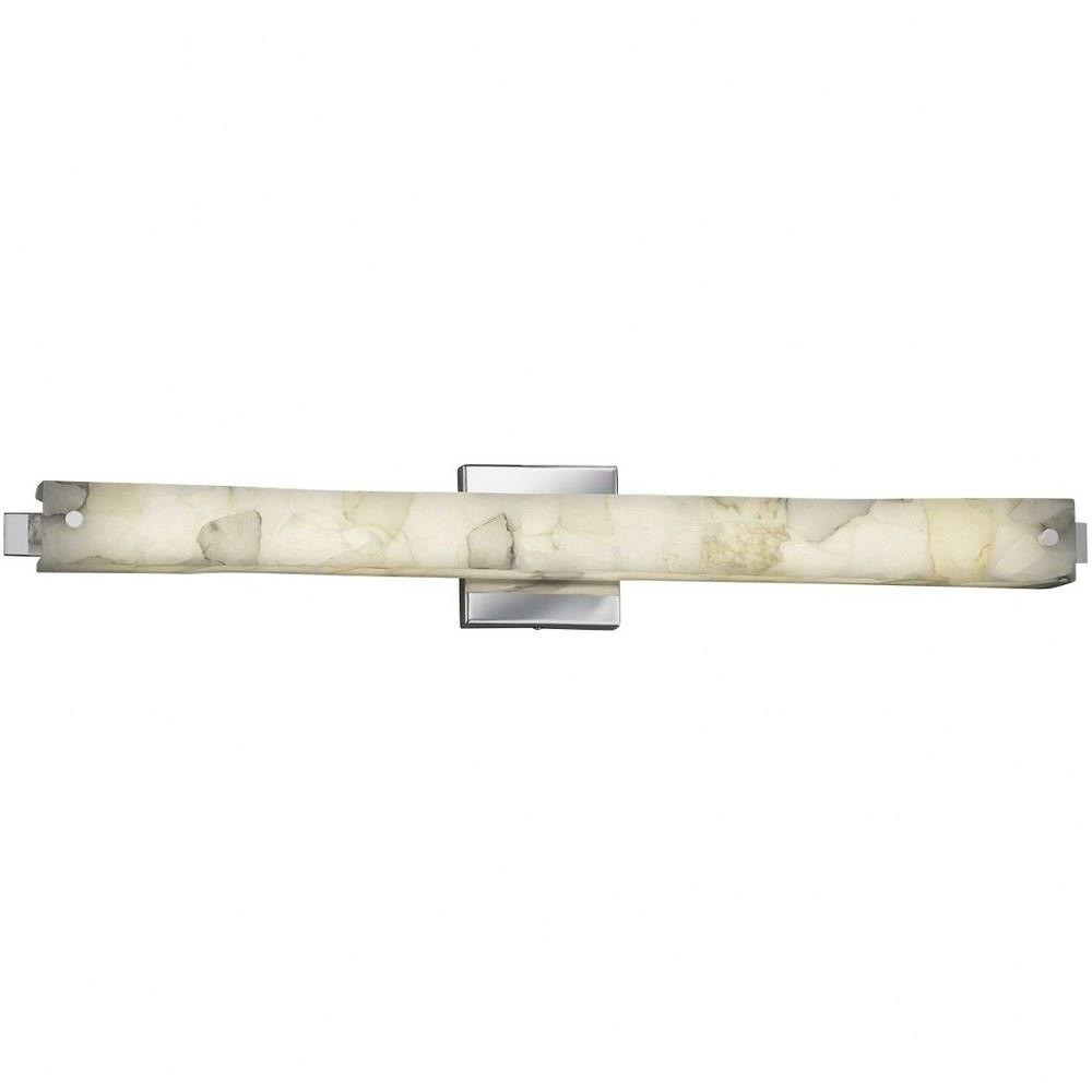 Alabaster Rocks Edge Linear Vanity Light 30.5 Inch Wide by Justice Design - ALR-8685