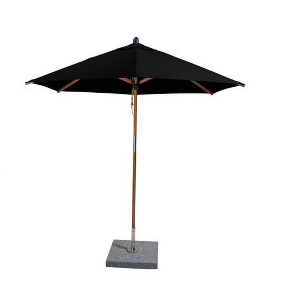 9 Foot Bamboo Pulley Lift Round Market Umbrella by Bambrella - 2-7m R-S