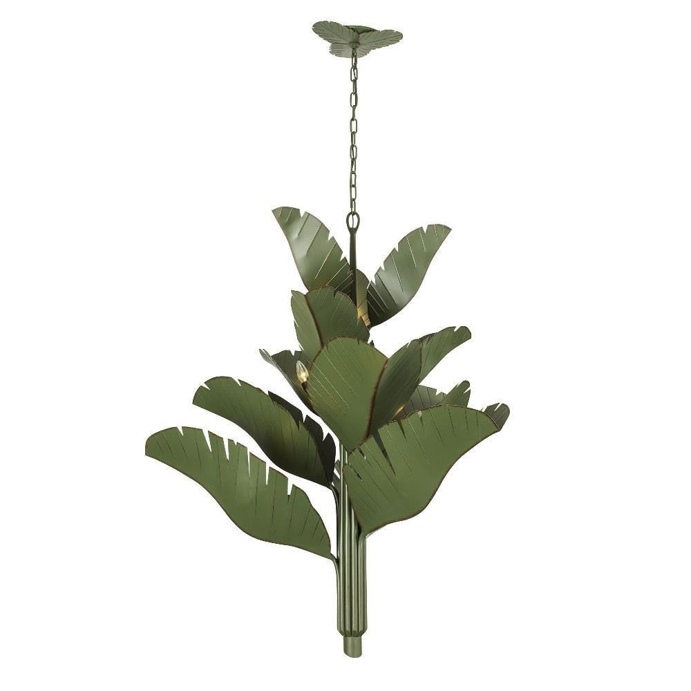 Banana Leaf 12 Light Oversized Chandelier by Varaluz - 901C12