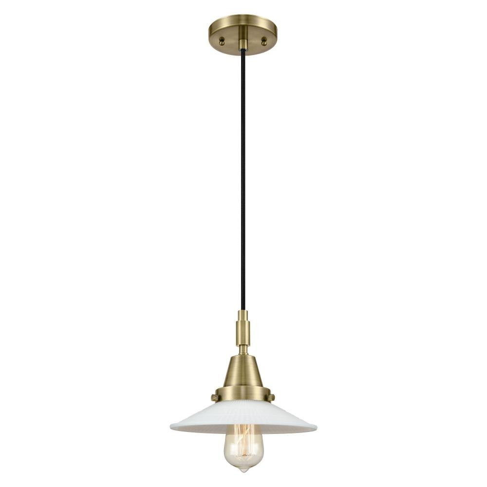 Halophane 1 Light Cord Mini Pendant 9.13 Inch Tall by Innovations - 447-1P-G1