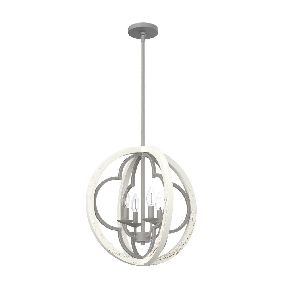 Gablecrest 4 Light Transitional Large Pendant by Hunter Fans - 19094