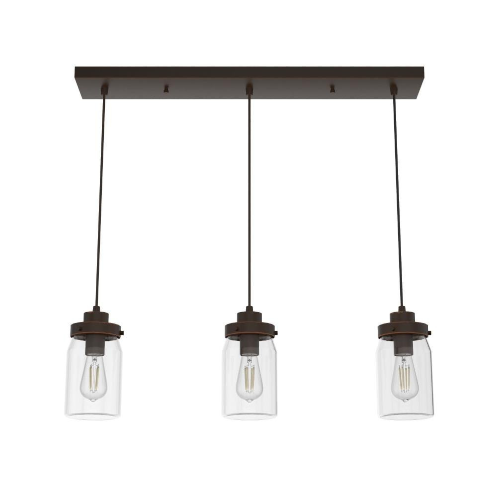 Devon Park 3 Light Linear Pendant by Hunter Fans - 19155