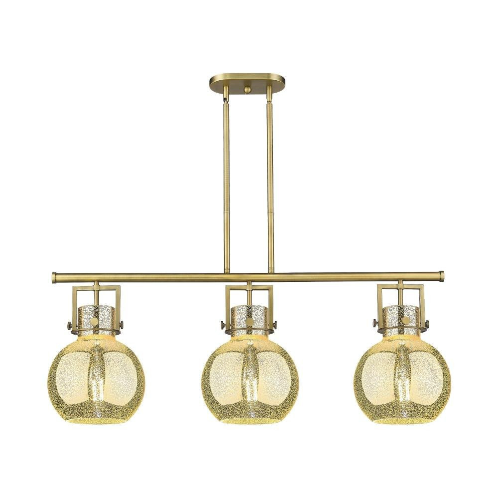 Newton Sphere 3Light Stem Island 16.38 Inch X 41.5 Inch Wide by Innovations - 411-3I-G410-10_P