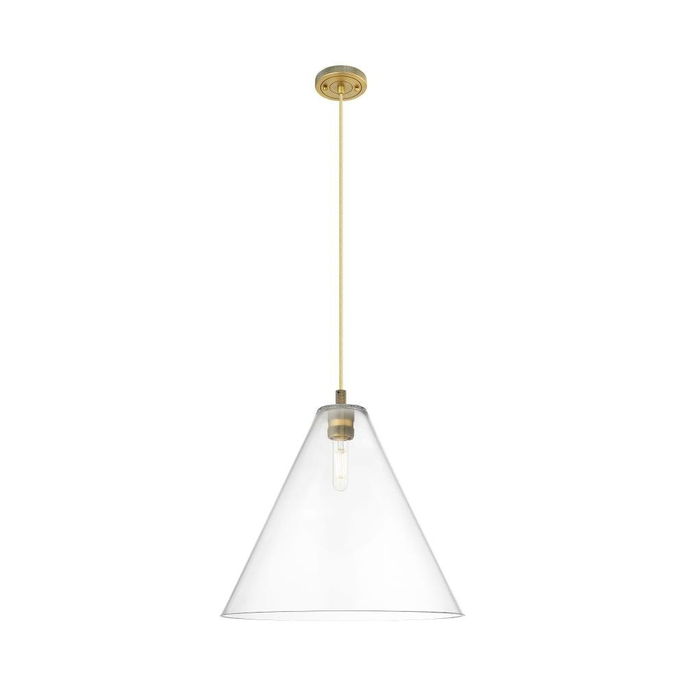 Crown Point 1 Light Berkshire Cord Pendant 16 Inch Wide by Innovations - 434-1P-GBC-16_P
