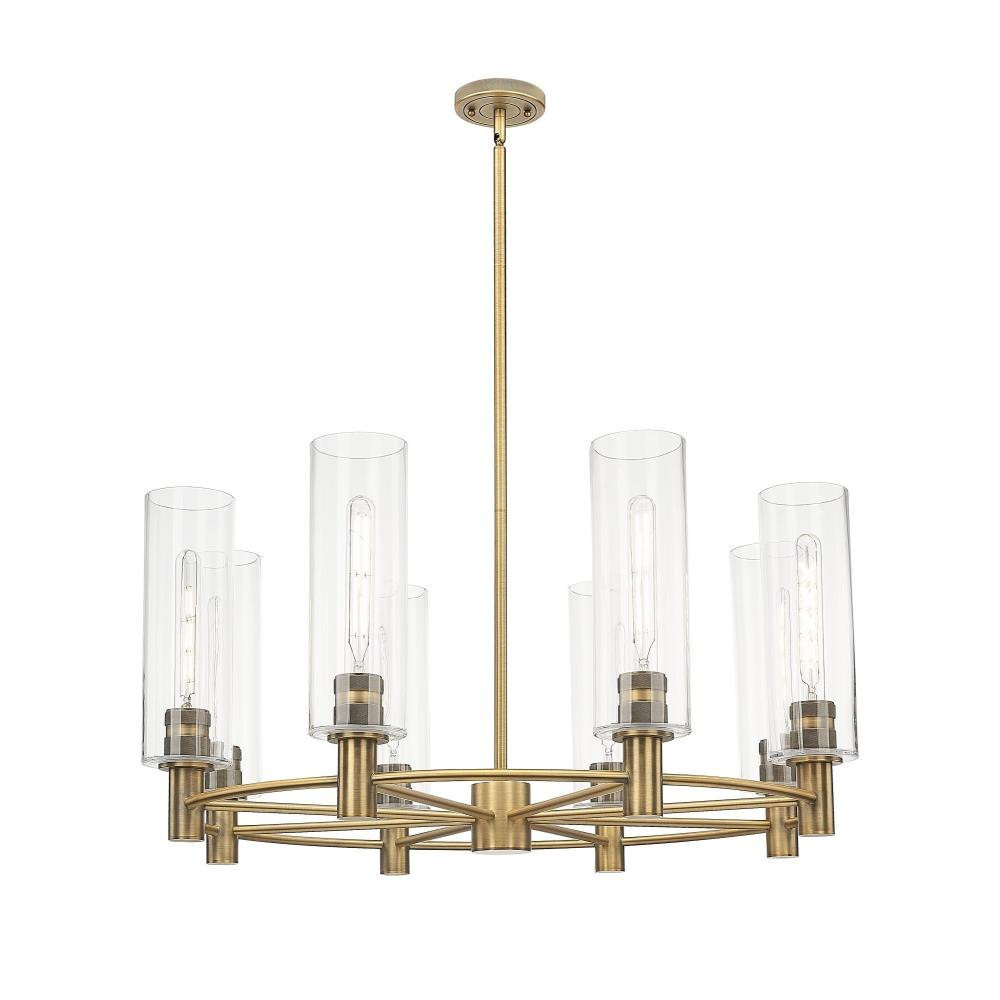 Crown Point 8Light Stem Chandelier 15.25 Inch X 32 Inch Wide by Innovations - 434-8CR-G434-12_P
