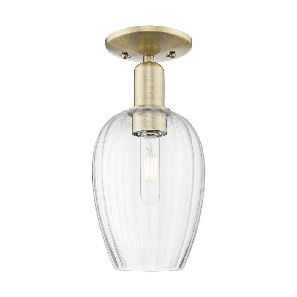 Preston 1 Light Semi Flush Mount 13.25 Inch X 6.25 Inch Wide by Innovations - 716-1C-G457-6_P