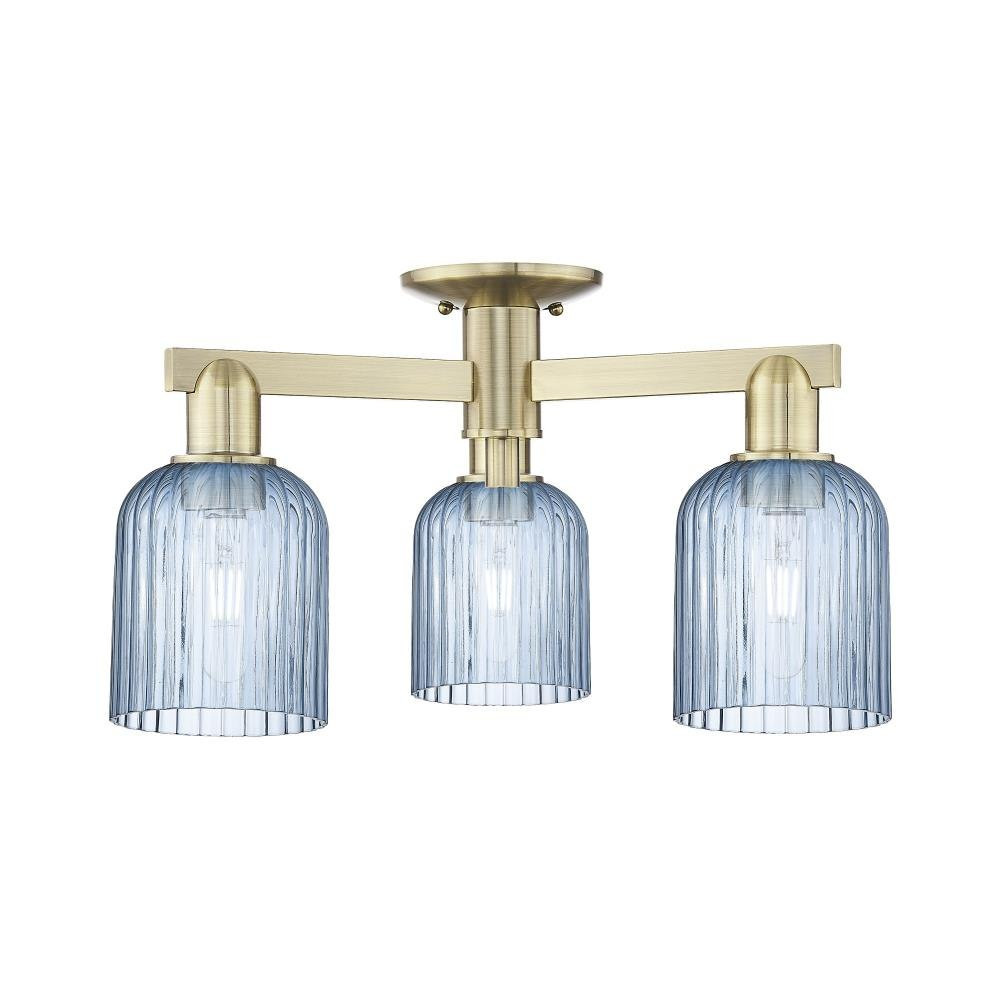 Bridal Veil 3Light Semi Flush Mount 11 Inch X 22.5 Inch Wide by Innovations - 716-3F-G559-5_P