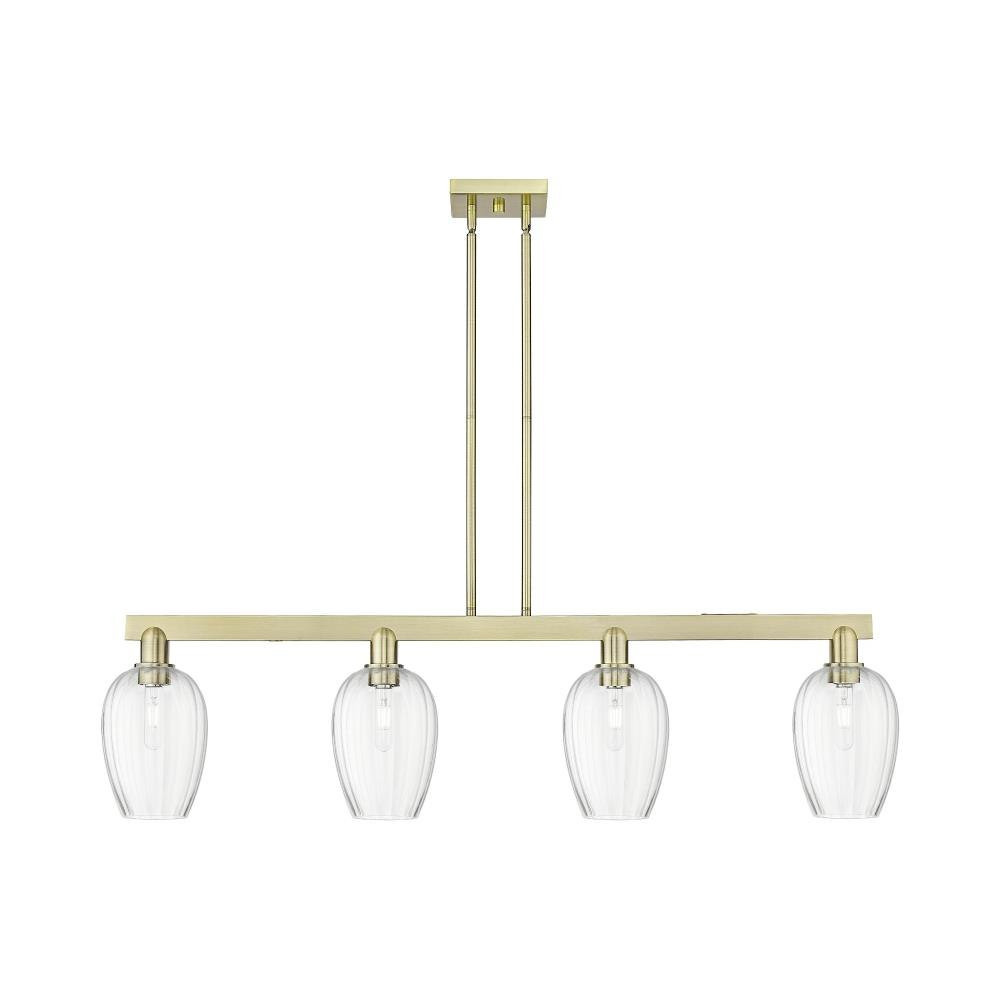 Preston 4 Light Stem Hung Island 12.63 Inch and 48 Inch Wide by Innovations - 716-4I-G457-6_P