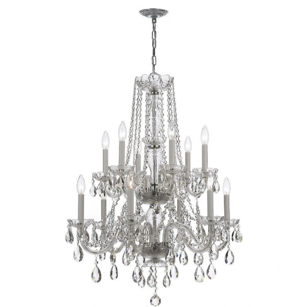 Traditional Crystal 12 Light Medium Chandelier by Crystorama - 1137