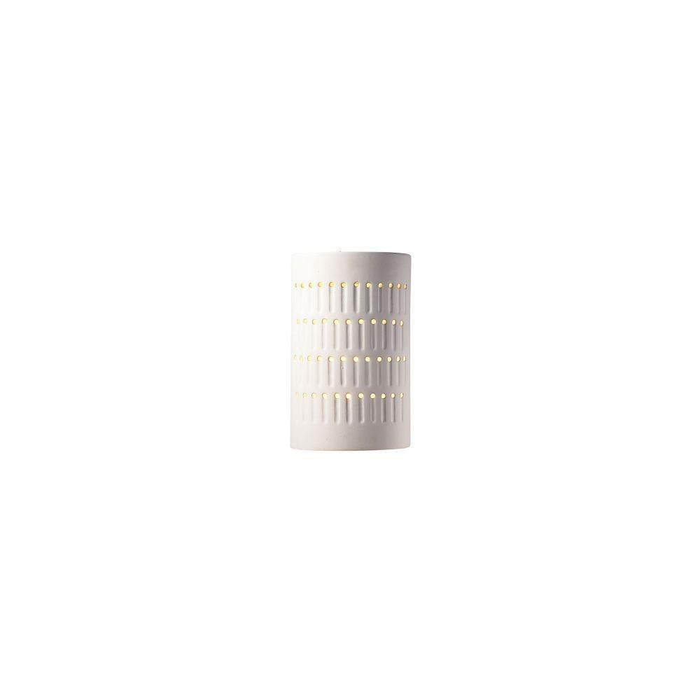 Ambiance 1 Light Small Cactus Cylinder Outdoor Wall Mount by Justice Design - CER-2285W