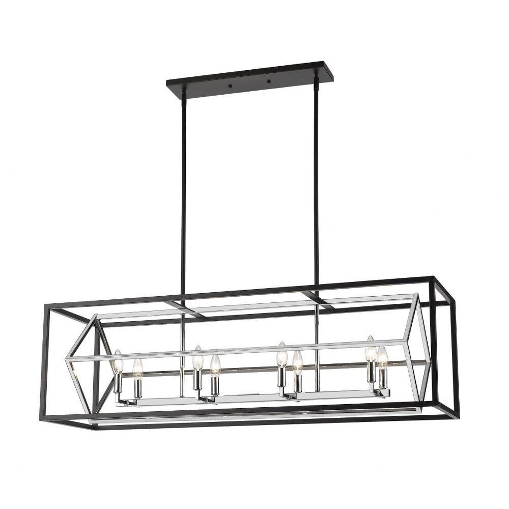 Euclid 8 Light Island/Billiard 13 x 13 Inches Wide by Z-Lite - 457-8L