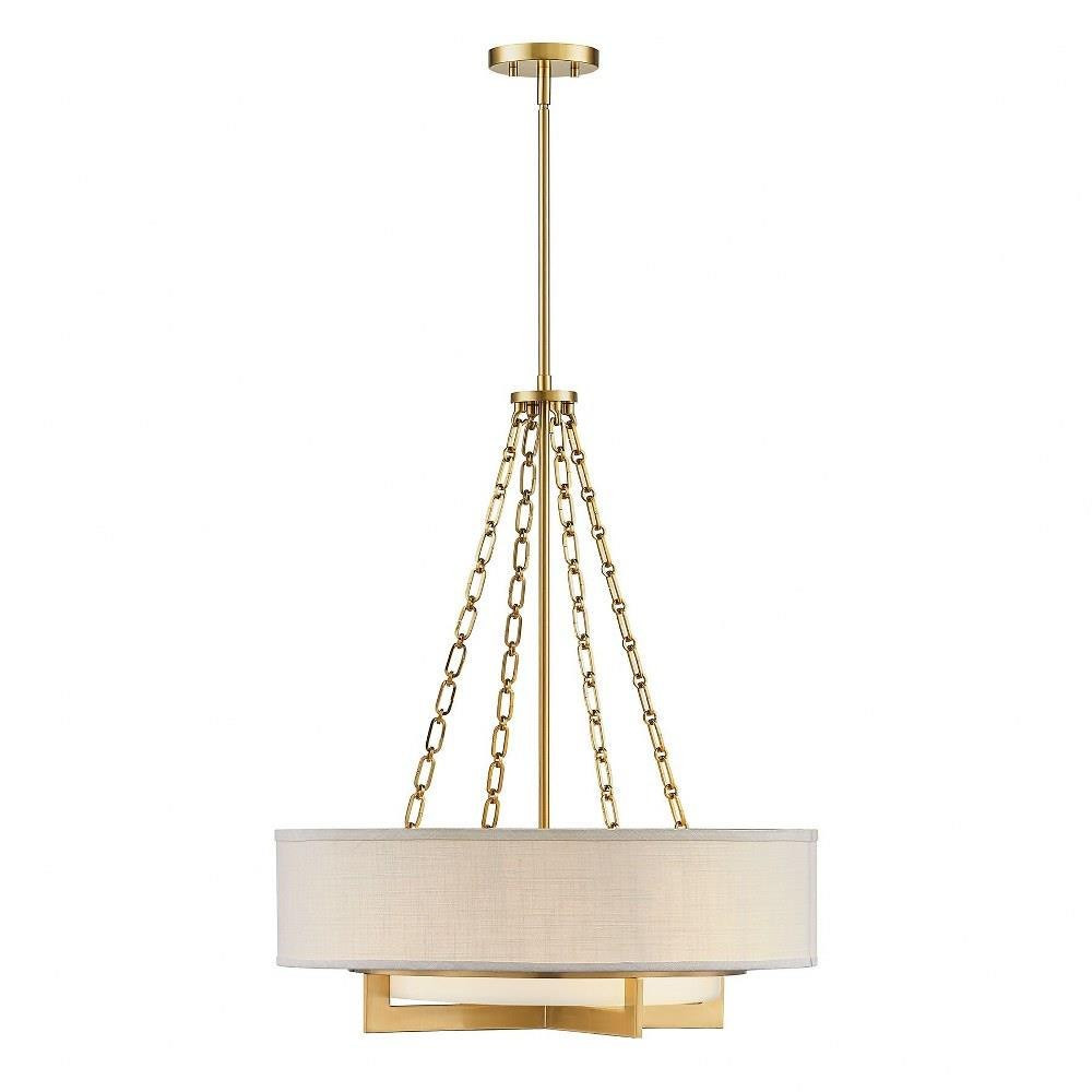 Brentwood 4 Light Pendant 30 Inch Tall and 24 Inch Wide By Savoy House - 7-4999-4