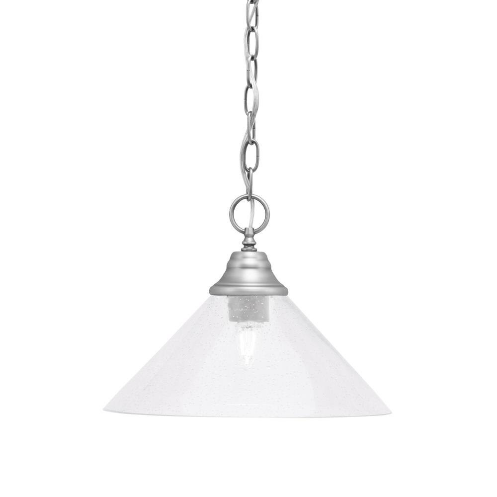 1 Light Medium Chain Hung Pendant 10 Inch Tall by Toltec - 10-30