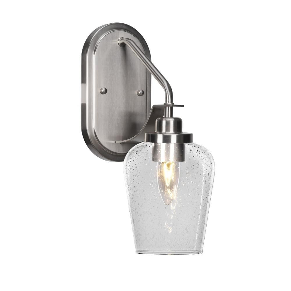 Odyssey 1 Light Wall Sconce 13.25 Inch Tall by Toltec - 2611-BN-210