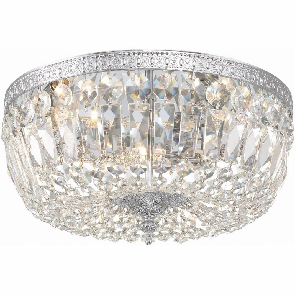 Ceiling Mount 3 Light 14 Inch Wide Flush Mount by Crystorama - 714