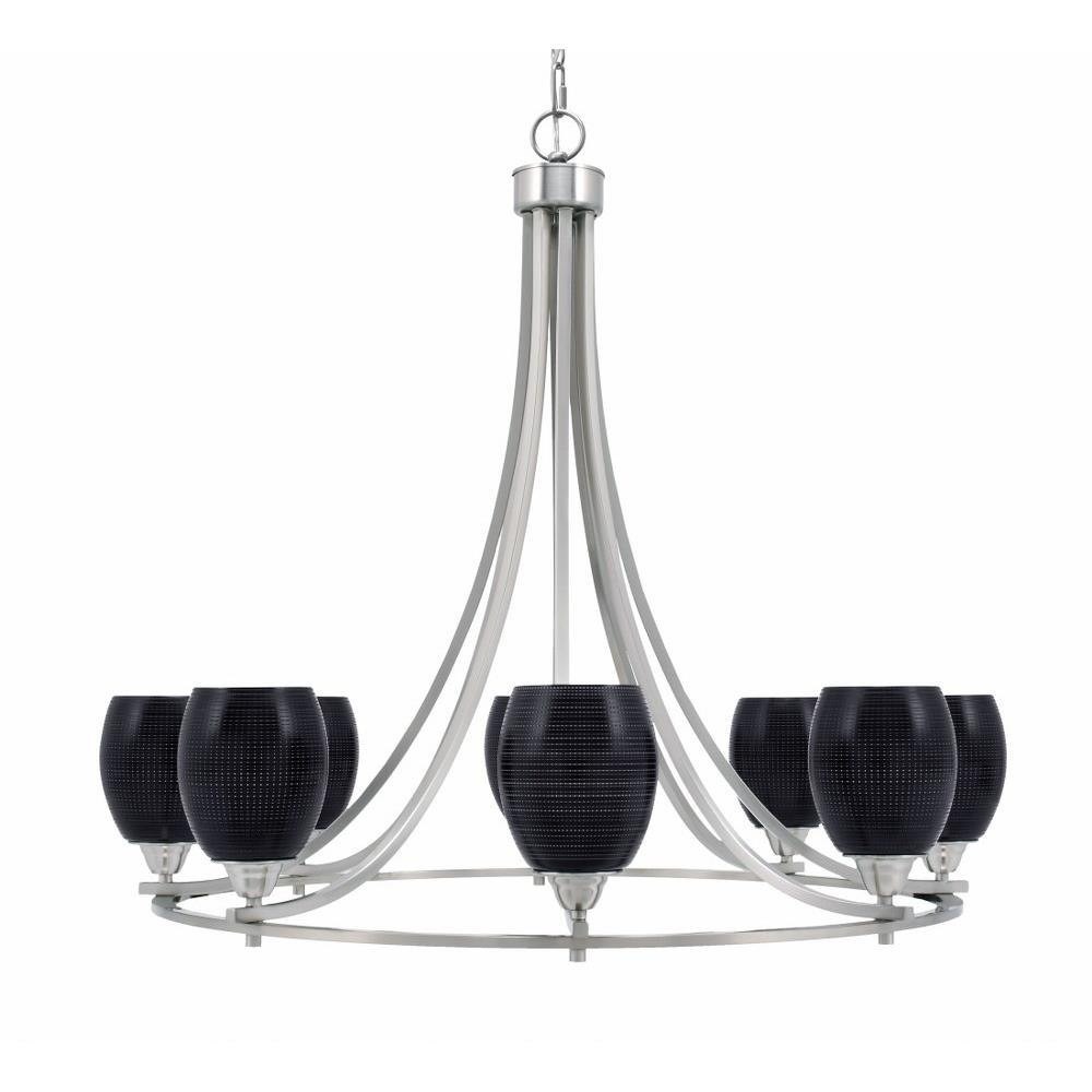 Paramount 8 Light Large Chandelier by Toltec 3408-BN-4029
