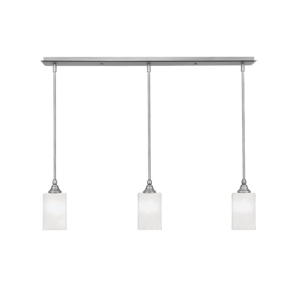 3 Light Stem Hung Linear Pendalier 8.25 x 36.25 Inch by Toltec 36-BN-3001