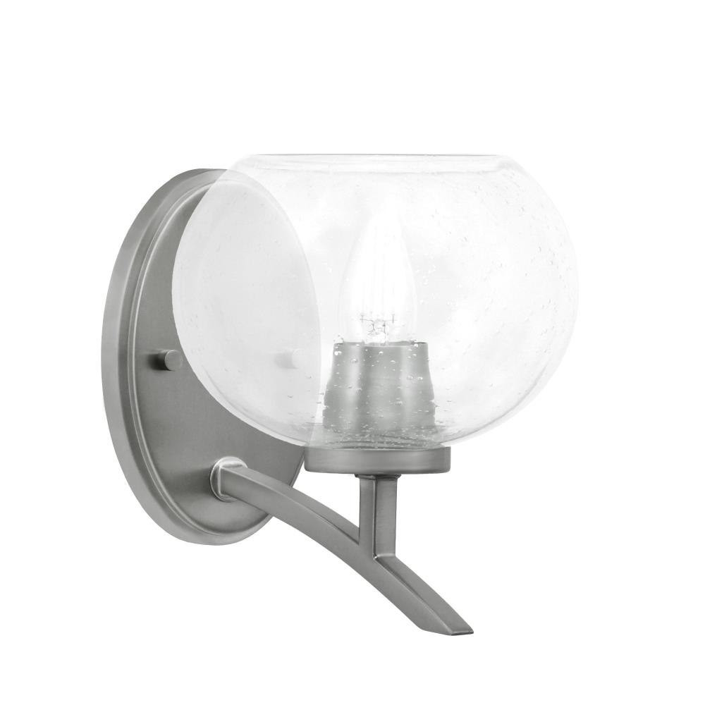 Kurve 1 Light Metal Wall Sconce 7.75 Inch Tall by Toltec - 3721-20
