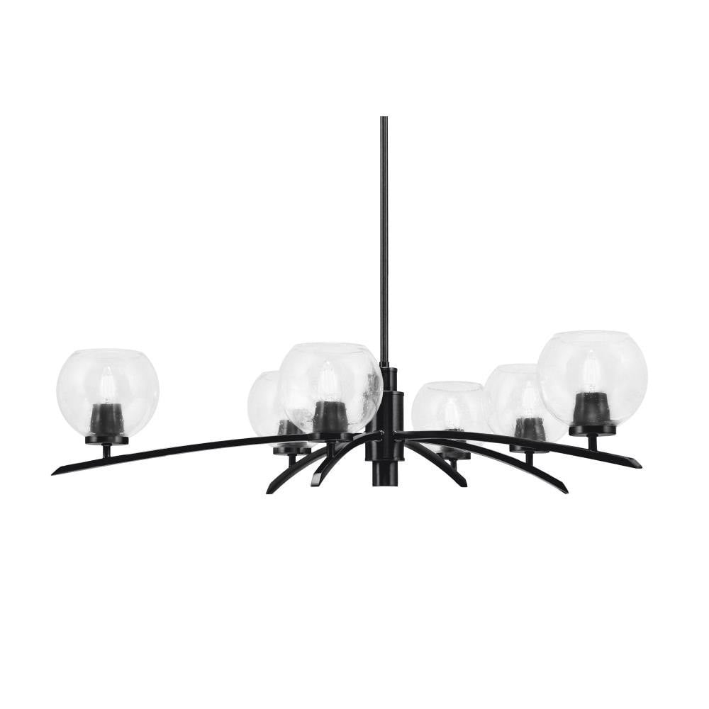 Kurve 6 Light Large Chandelier by Toltec 3746-MB-41
