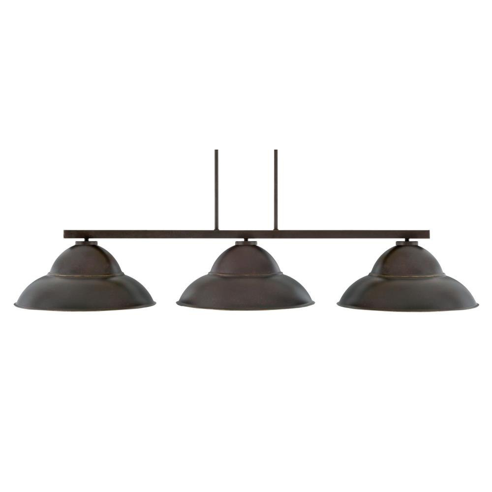 Atlas 3 Light Large Island Pendant 52 Inch Length by Toltec - 4523-MB-429