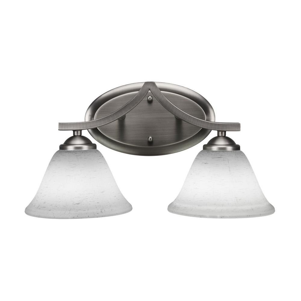 Zilo 2 Light Steel Vanity Light 15.75 Inch Length by Toltec - 552--825-1575