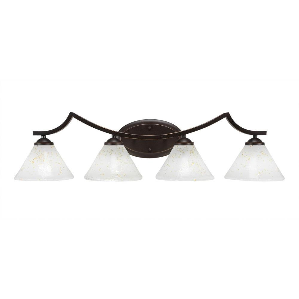 Zilo 4 Light Vanity Light 32.75 Inch Tall by Toltec - 554--3275-3275