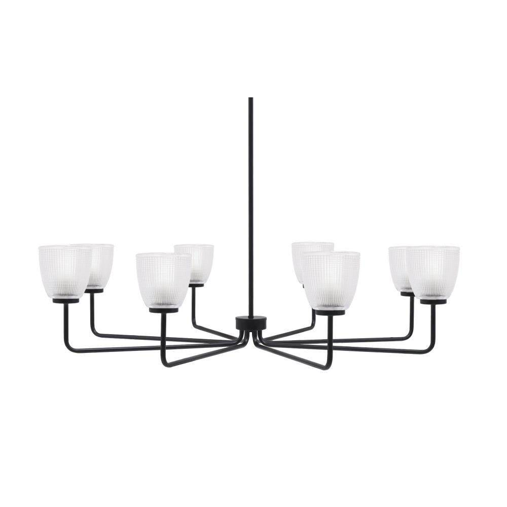 Sandia 8 Light Chandelier 10.5 Inch Tall and 42.75 Inch Wide by Toltec - 6208-105-4275