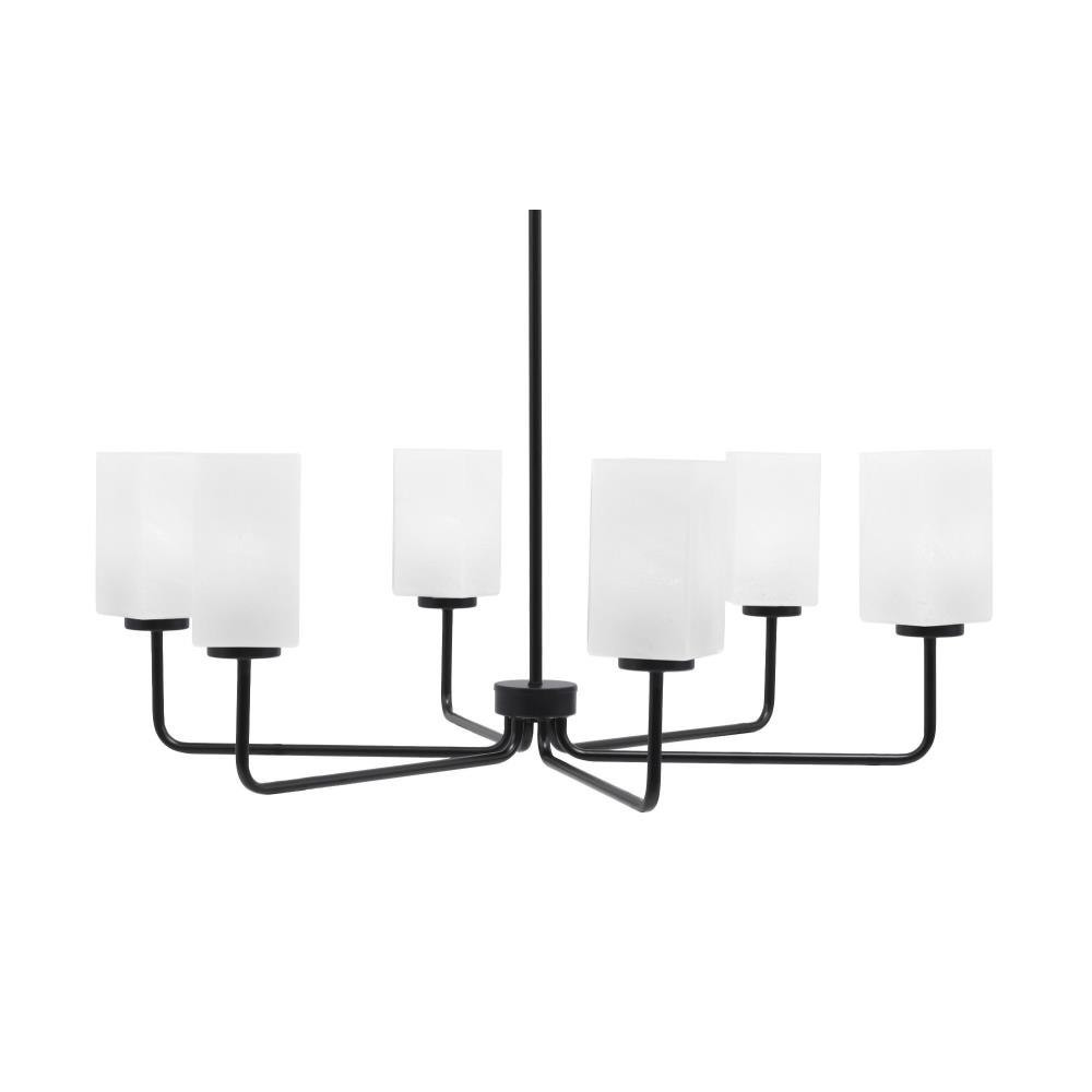 Sandia 6 Light Chandelier 11.5 Inch Tall and 33.5 Inch Wide by Toltec - 6206-115-335
