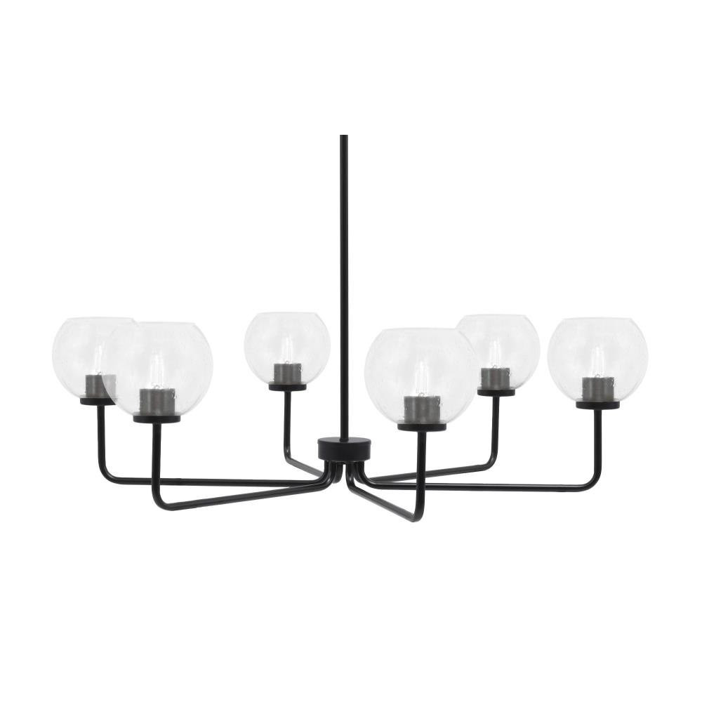 Sandia 6 Light Chandelier 10.25 Inch Tall and 35.75 Inch Wide by Toltec - 6206-1025-3575