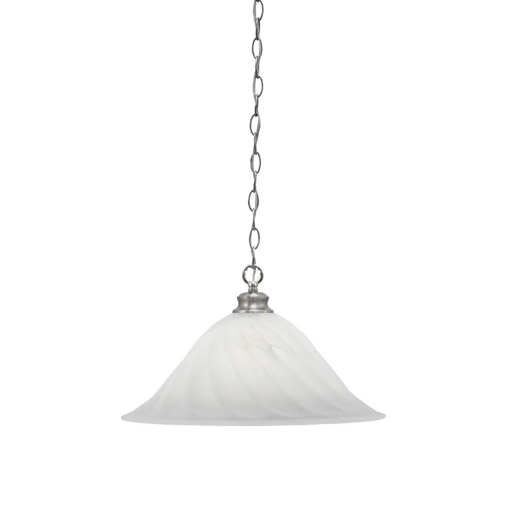 Chain 1 Light Large Chain Hung Pendant 11.5 Inch Tall by Toltec - 92-BN-5781