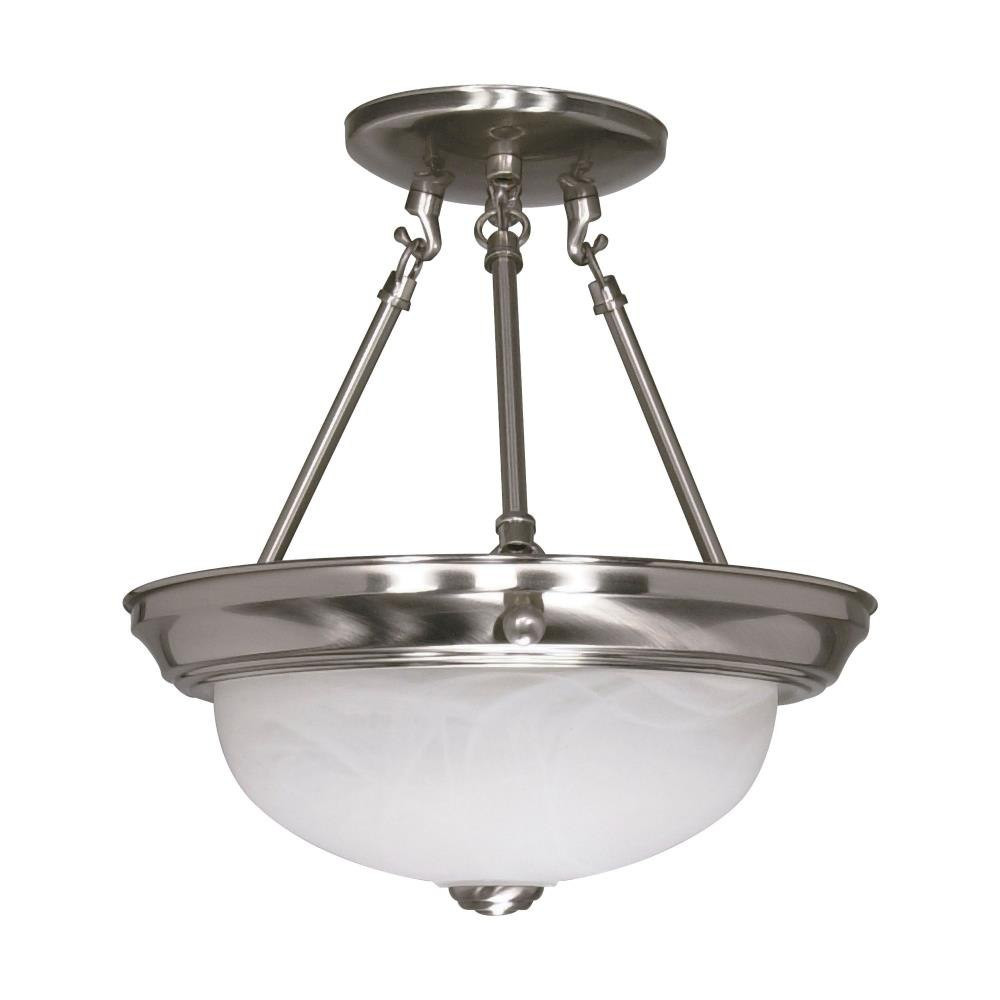 2 Light 11.38 Inch Wide Semi Flush Mount by Nuvo - 60-200-1112