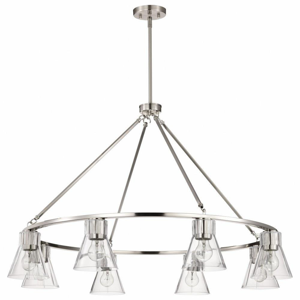 Gianna 8 Light Chandelier 25 Inch Tall and 40 Inch Wide by Nuvo - 60/8336