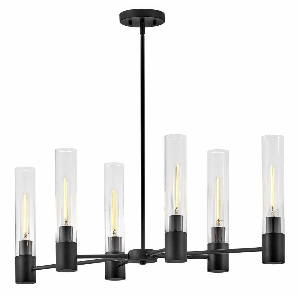 Shea 6 LED Light Large Linear Chandelier by Lark - 85406
