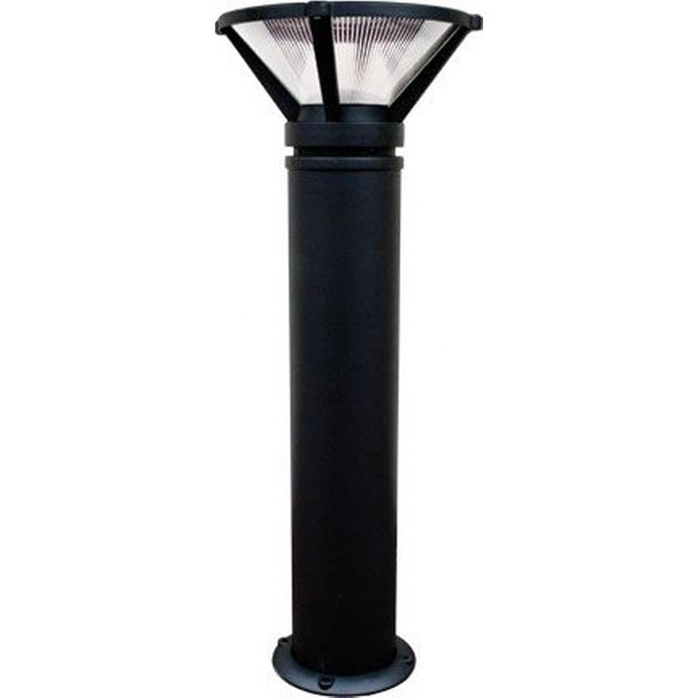 12W LED Cast Aluminum Ribbed Bollard by Dabmar - D480-A