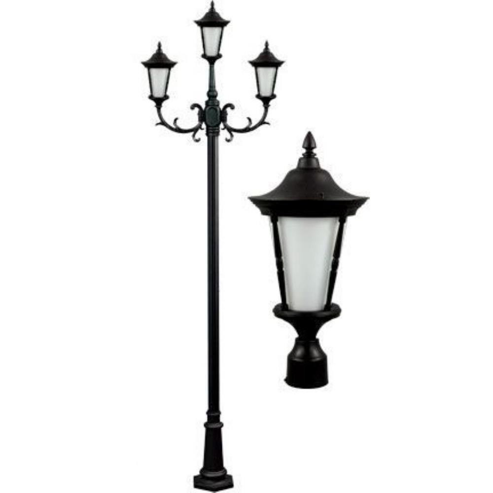 Gabriella 130.62 Inch 18W 3 LED Post Mount by Dabmar - GM1103-LED6