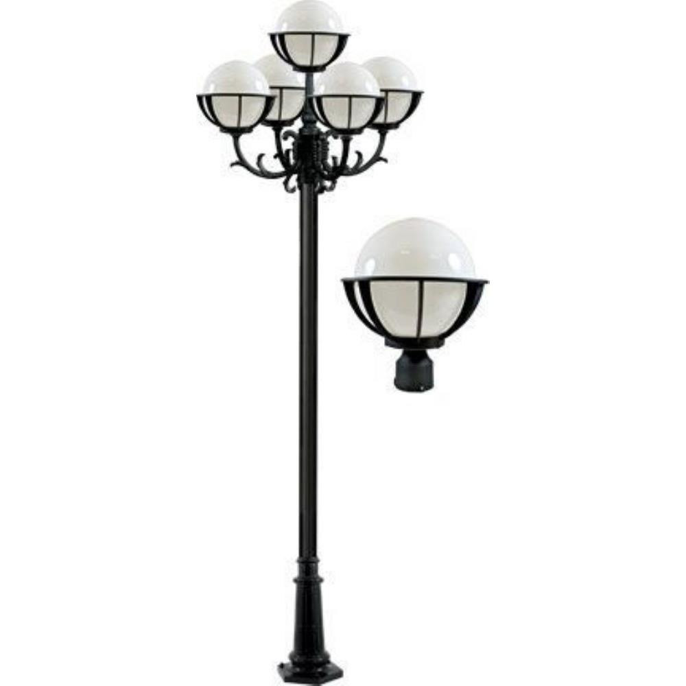 125.25 Inch 45W 5 LED Globe Post Mount by Dabmar - GM2680-LED9