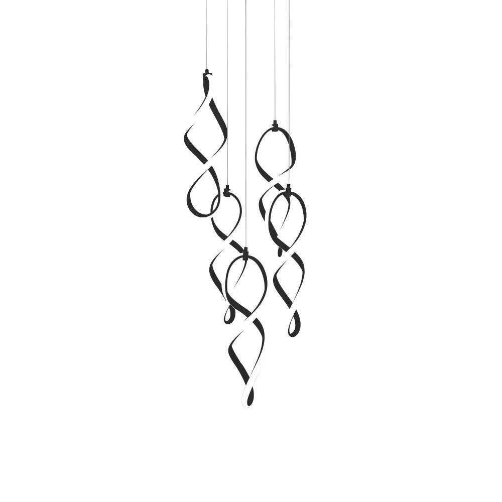 Interlace 107W 5 LED Large Pendant by Dweled - PD-47805R