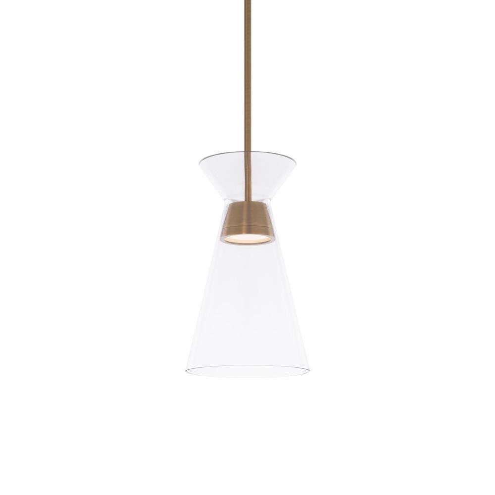 Chandra 15.18W 1 LED Mini Pendant 14 Inch Tall and 8 Inch Wide by dweLED - PD-87214