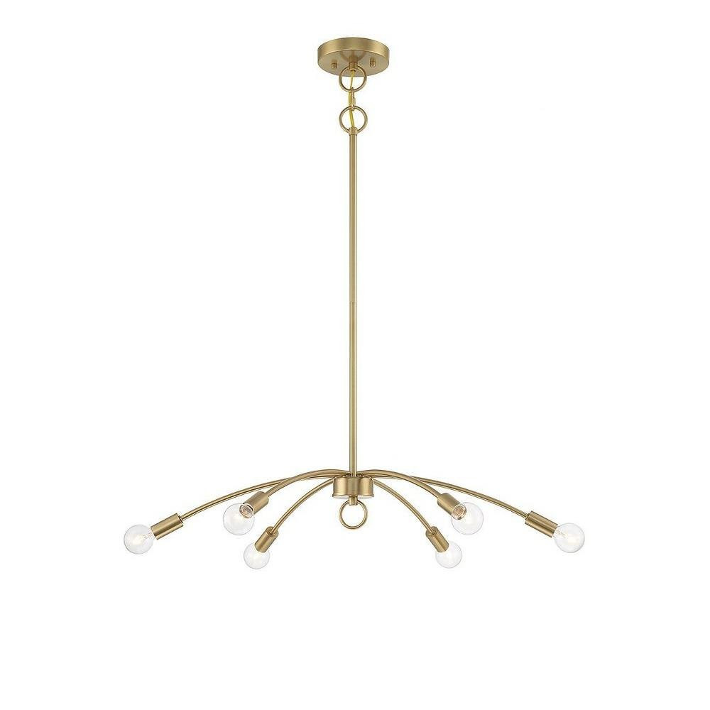 6 Light Large Chandelier by Meridian M100116
